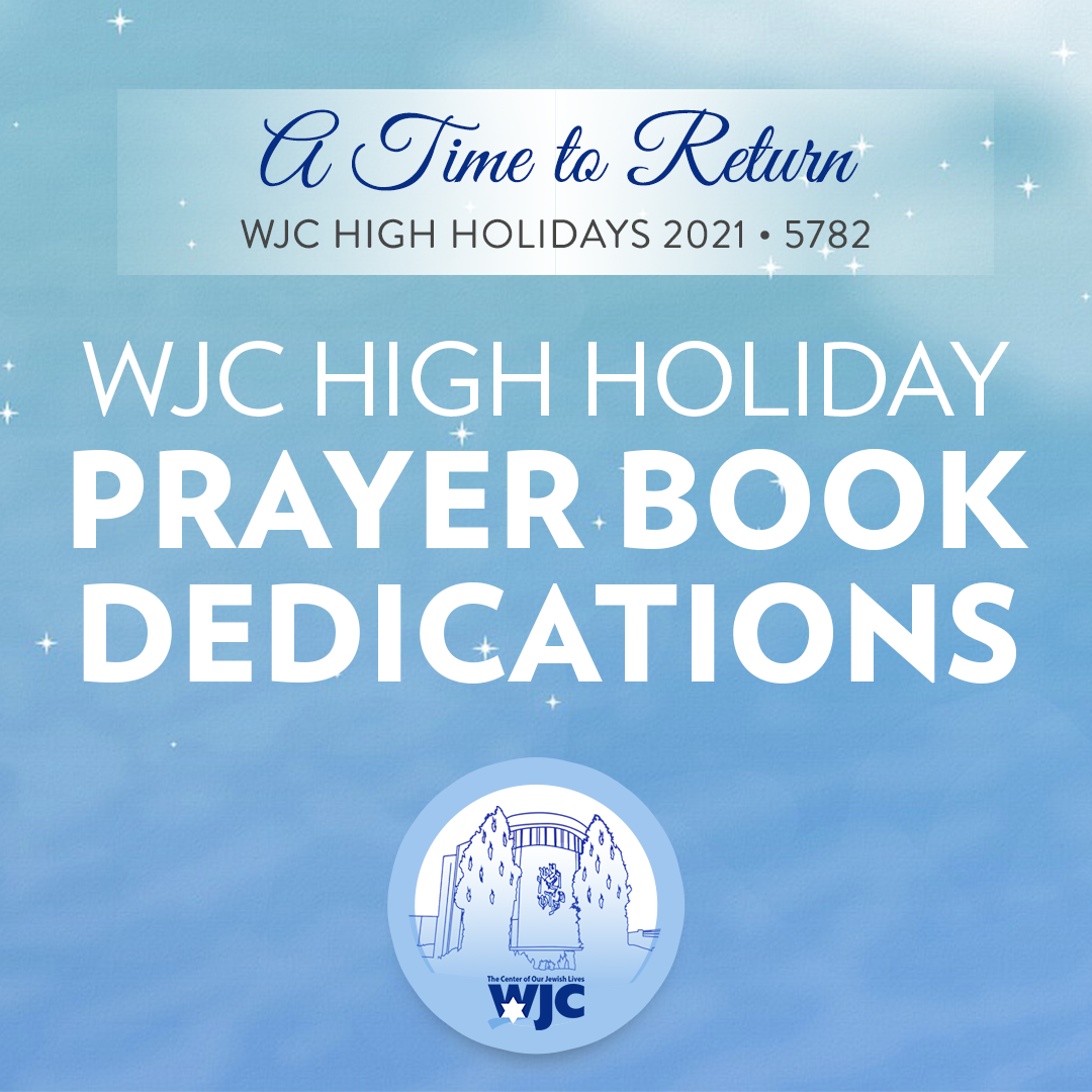 WJC High Holiday Prayer Book Dedications