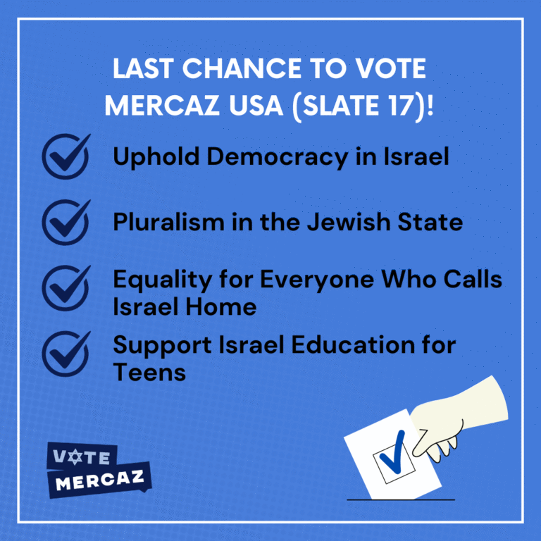 Vote Mercaz for the World Zionist Congress | Westchester Jewish Center ...